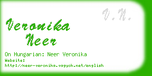 veronika neer business card